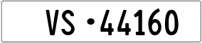 Trailer License Plate
